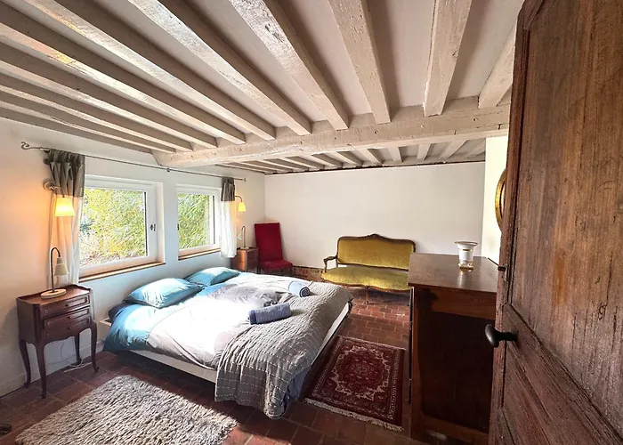 بيت للعطل Maison Xviiie Avec Vue Panoramique Exceptionnelle - 12 Pers Au Coeur Du Pays D'auge Le Renouard