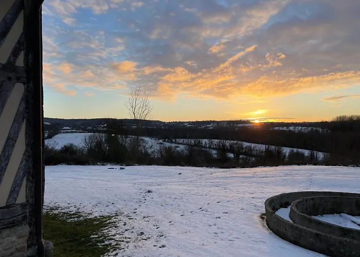 Maison Xviiie Avec Vue Panoramique Exceptionnelle - 12 Pers Au Coeur Du Pays D'auge بيت للعطل