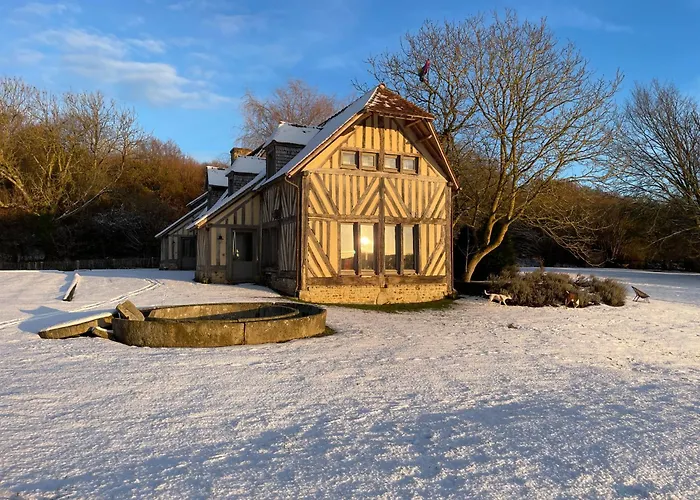 Maison Xviiie Avec Vue Panoramique Exceptionnelle - 12 Pers Au Coeur Du Pays D'auge * Le Renouard