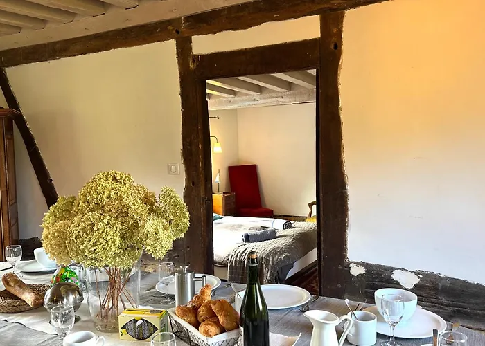 بيت للعطل Maison Xviiie Avec Vue Panoramique Exceptionnelle - 12 Pers Au Coeur Du Pays D'auge *