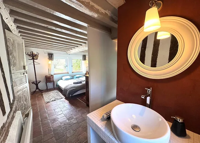 بيت للعطل Maison Xviiie Avec Vue Panoramique Exceptionnelle - 12 Pers Au Coeur Du Pays D'auge Le Renouard