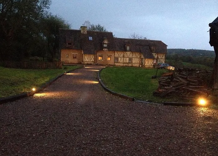 בית נופש Maison Xviiie Avec Vue Panoramique Exceptionnelle - 12 Pers Au Coeur Du Pays D'Auge